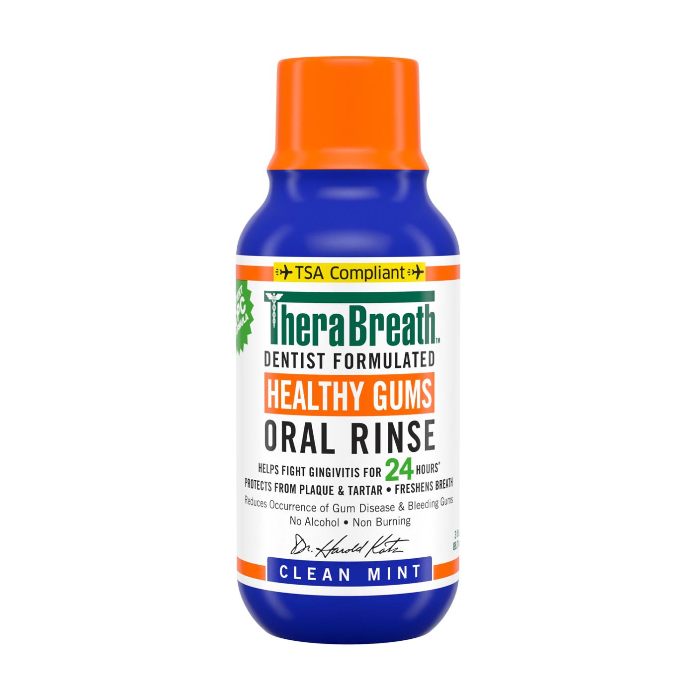 TheraBreath Healthy Gums Oral Rinse - Clean Mint; image 1 of 2