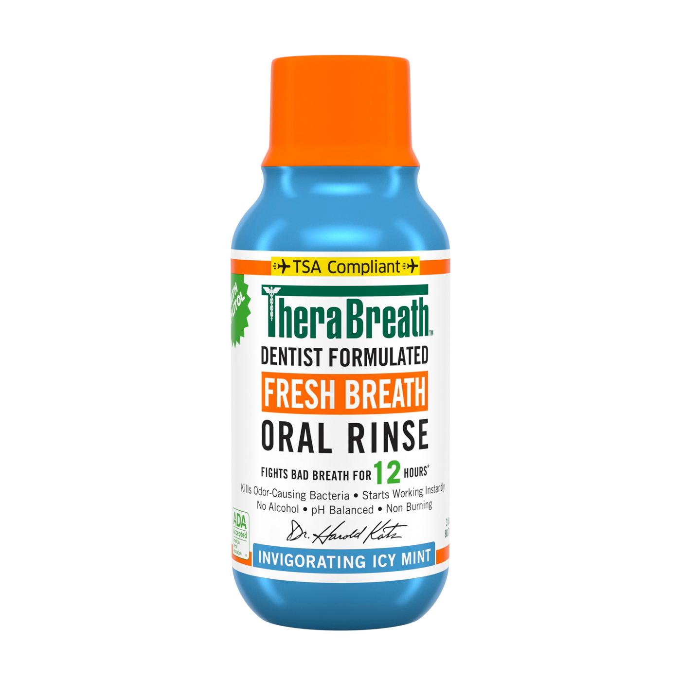 TheraBreath Fresh Breath Oral Rinse - Icy Mint; image 1 of 2