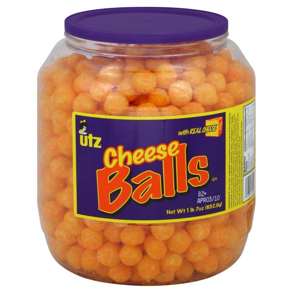 Utz Cheeseballs Barrel - Shop Chips at H-E-B