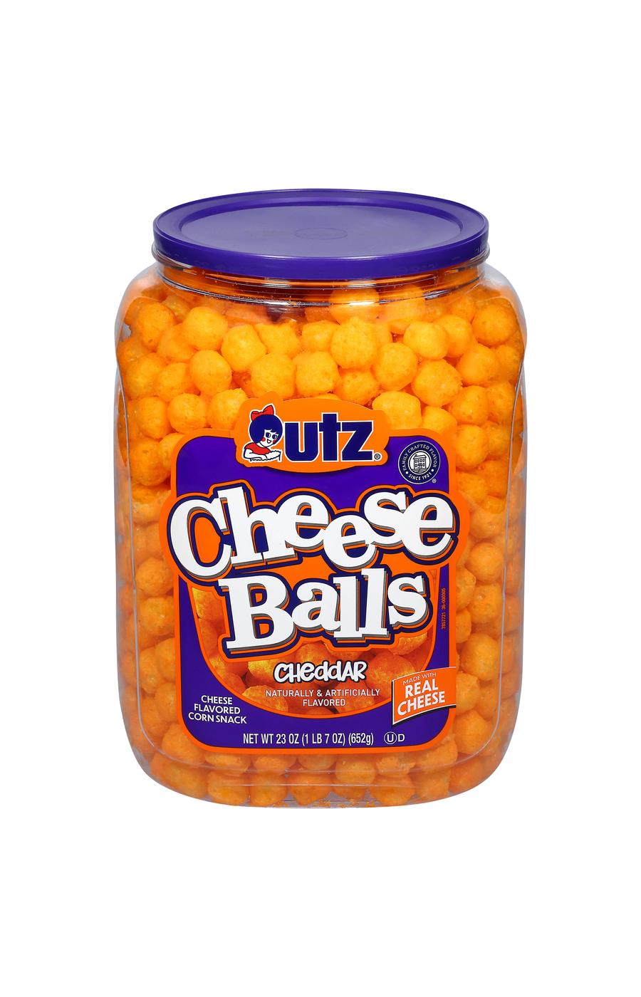 Utz Cheeseballs Barrel; image 1 of 4