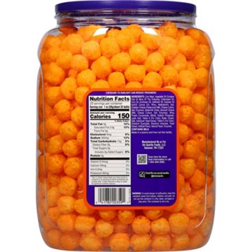 Utz Cheeseballs Barrel, 23 oz