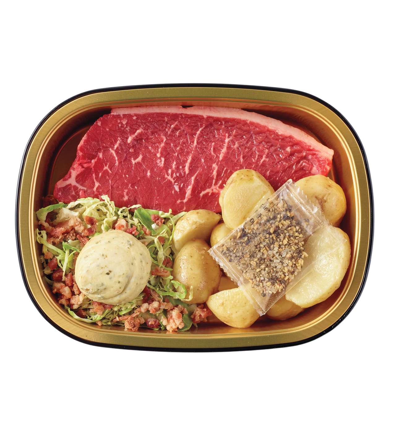 Meal Simple by H-E-B Beef Petite Sirloin Steak, Brussels Sprouts & Skin-on Potato Halves; image 2 of 4