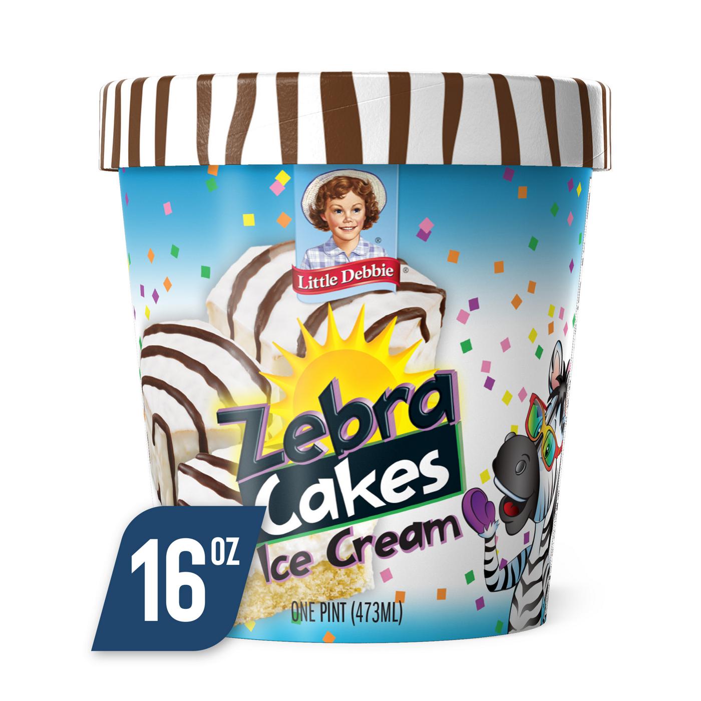 Little Debbie Zebra Cake Ice Cream; image 2 of 3