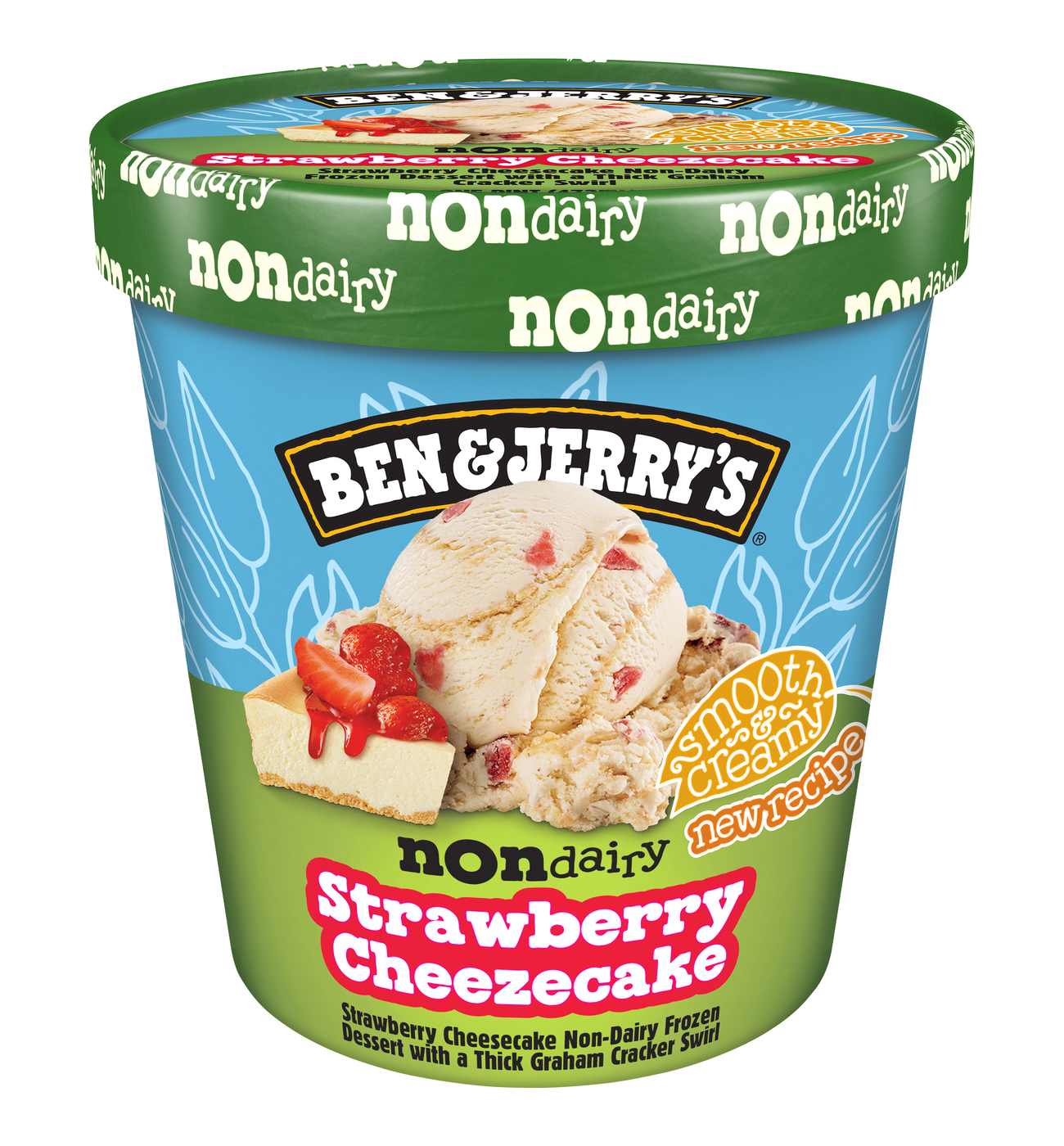 Ben & Jerry's Non-Dairy Strawberry Cheesecake Frozen Dessert; image 1 of 5