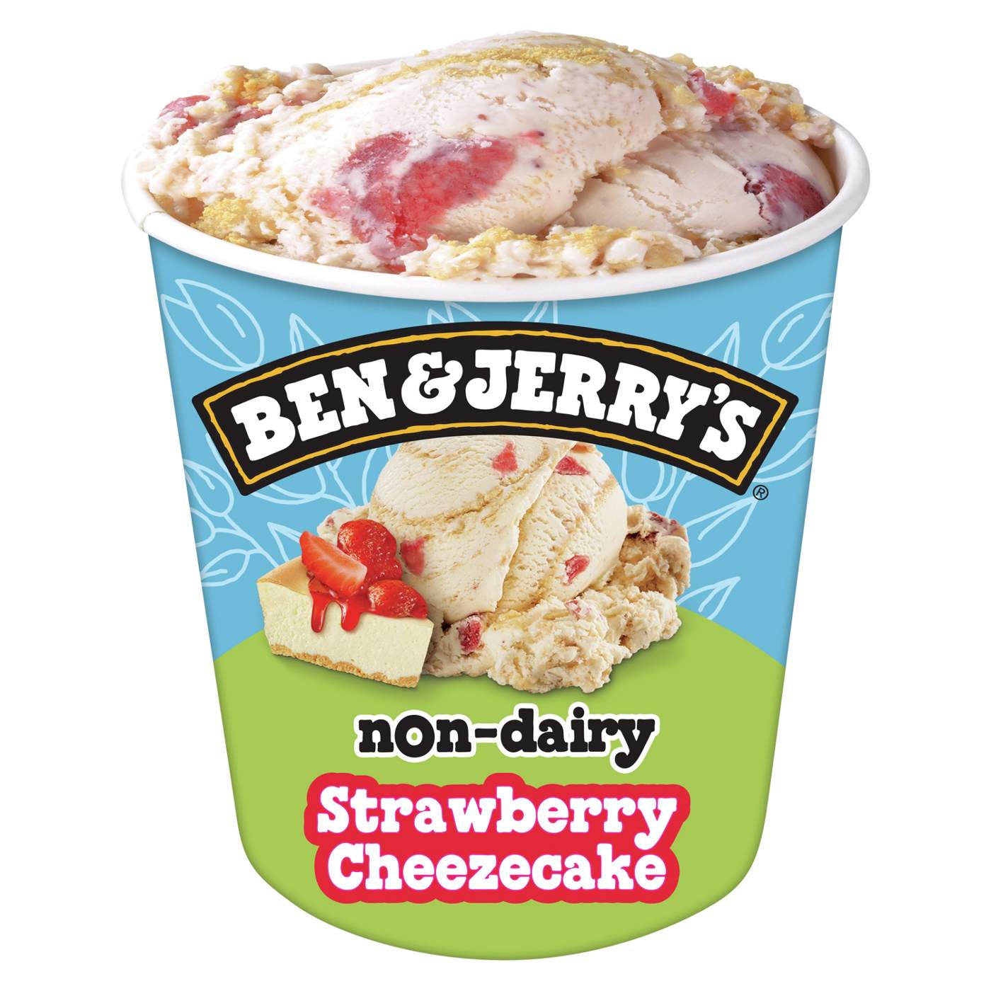 Ben & Jerry's Non-Dairy Strawberry Cheesecake Frozen Dessert; image 2 of 5