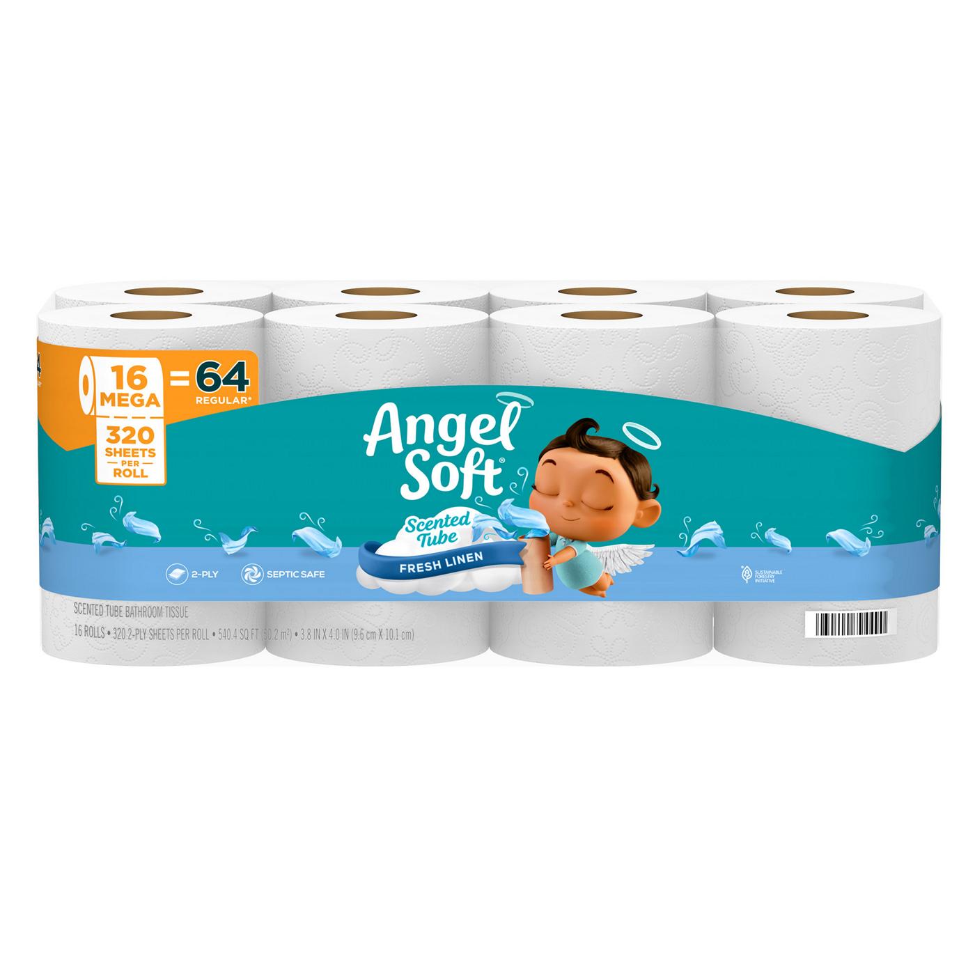 Angel Soft Fresh Linen Scented Toilet Paper Shop Toilet paper at HEB