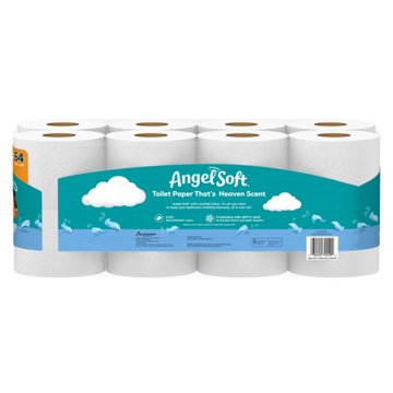 Angel Soft Toilet Paper with Fresh Linen Scented Tube
