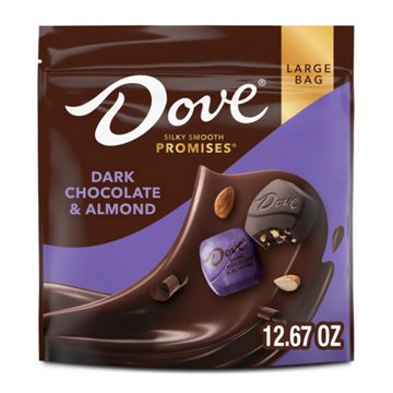 Dove Promises Dark Chocolate & Almond Candy - Large Bag