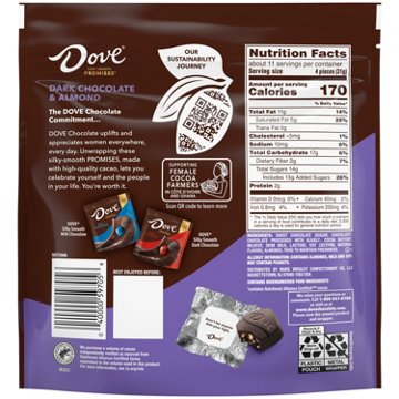 Dove Promises Dark Chocolate & Almond Candy - Large Bag