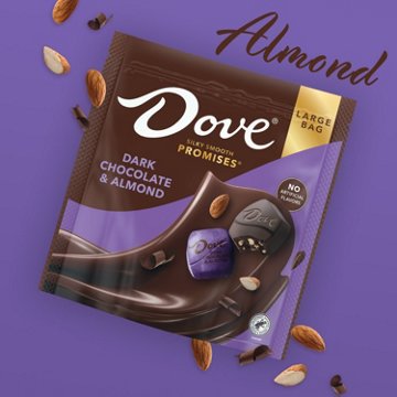 Dove Promises Dark Chocolate & Almond Candy - Large Bag