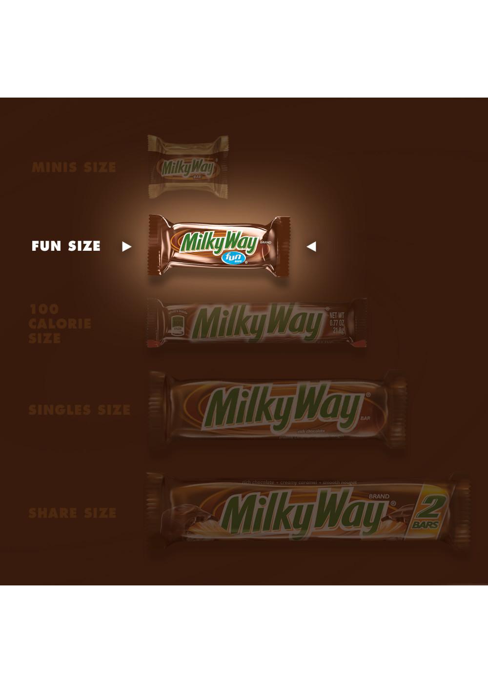 Milky Way Milk Chocolate Fun Size Candy Bars; image 2 of 3