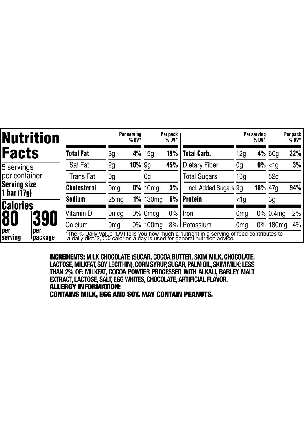 Milky Way Original Milk Chocolate Candy Bars, 5 ct; image 5 of 8