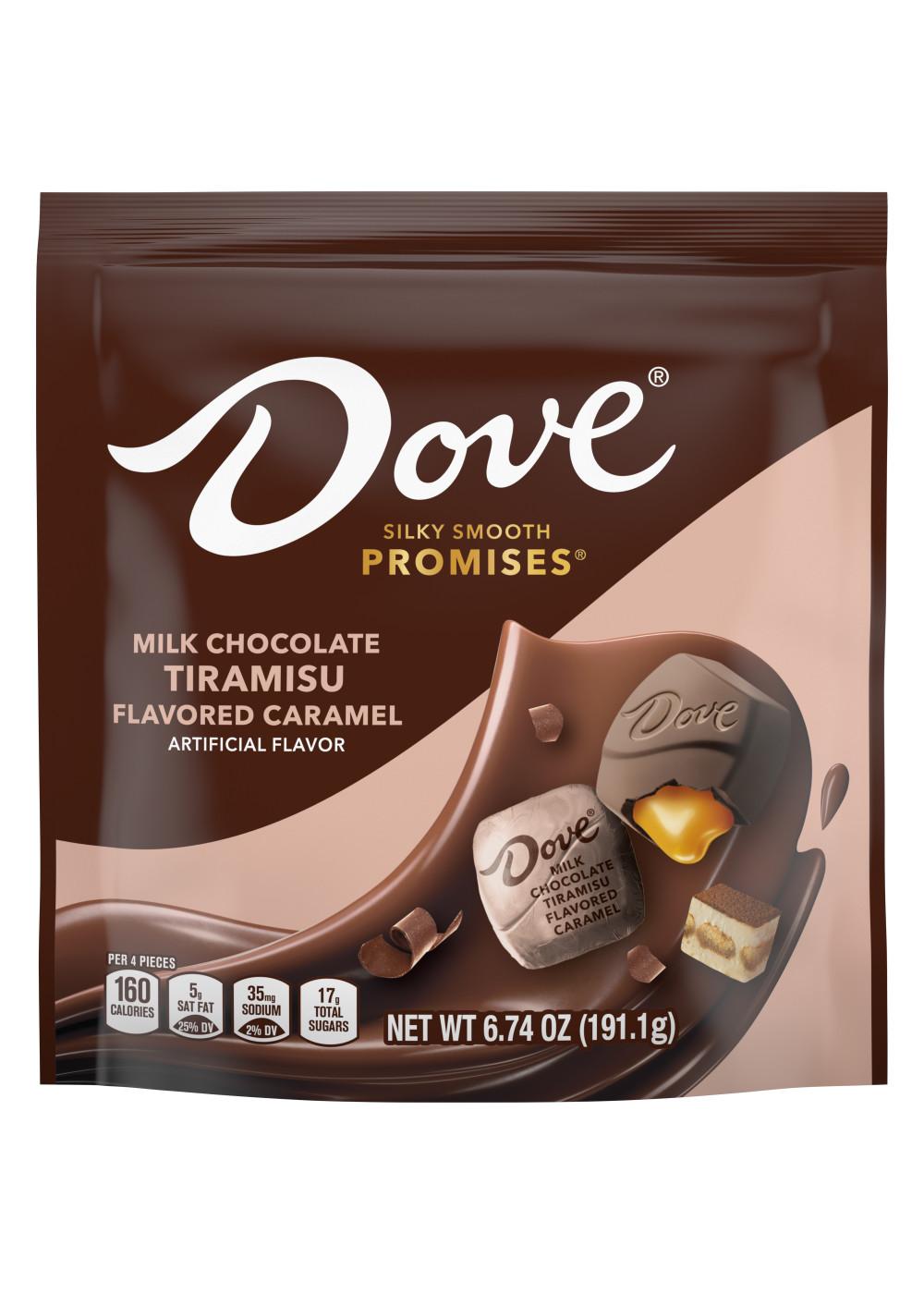 Dove Promises Milk Chocolate Tiramisu Caramel Candy; image 1 of 7