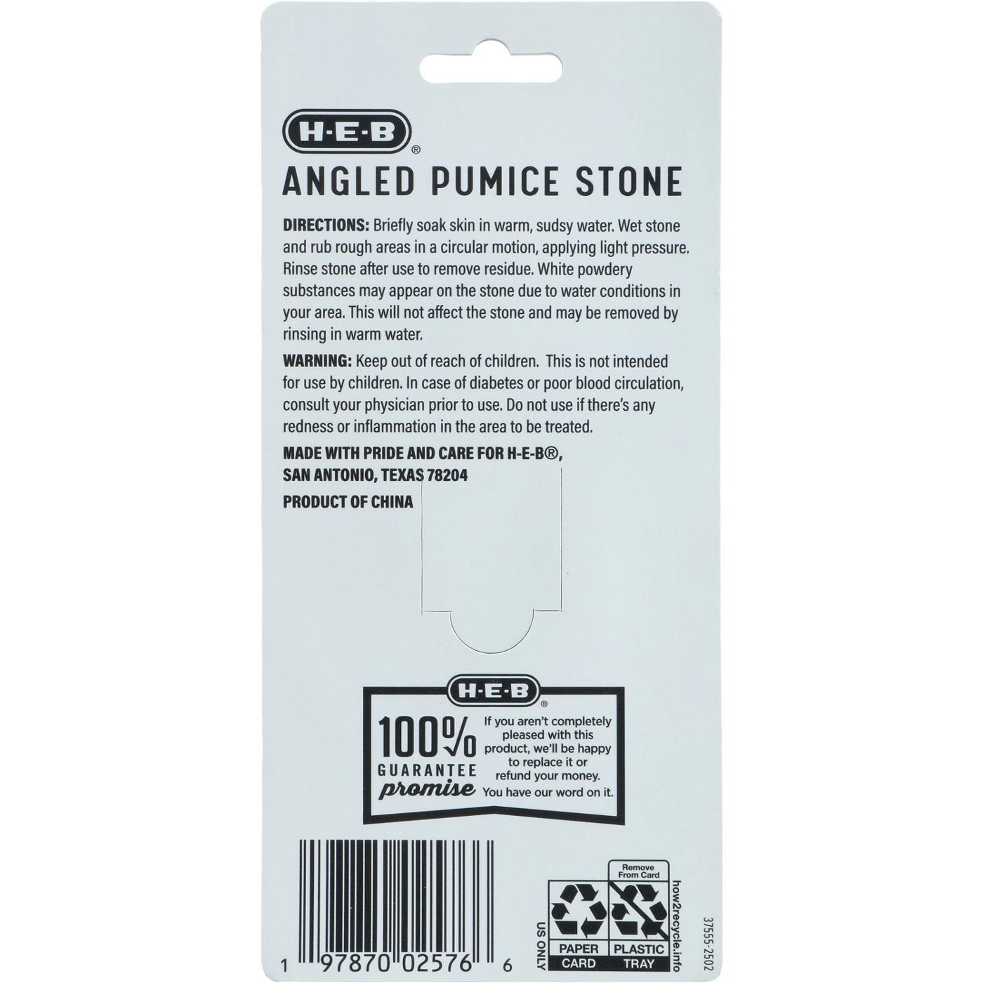 H-E-B Angled Pumice Stone; image 2 of 2