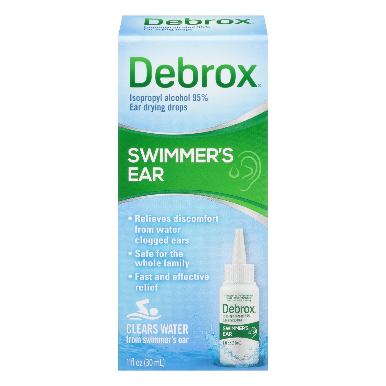 Debrox Swimmers Ear Drops Shop Ear wash & drops at HEB