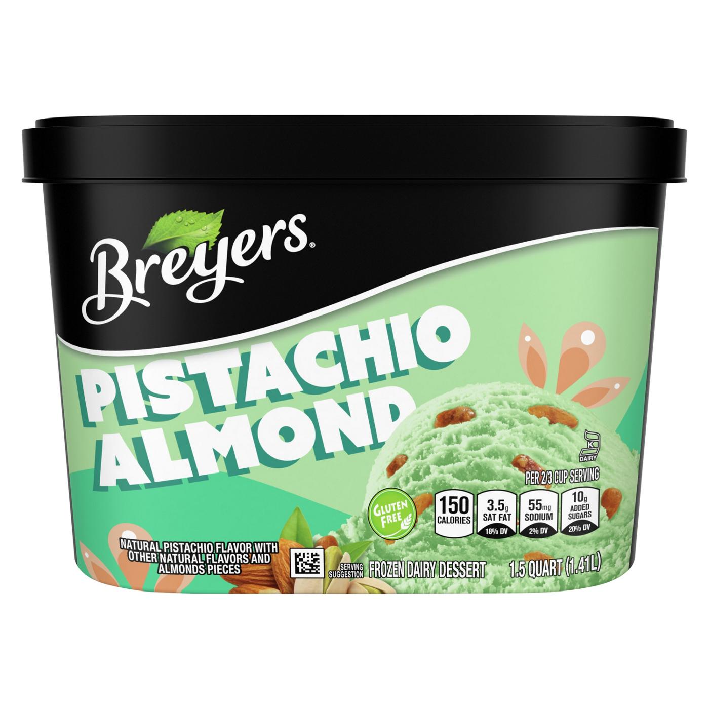 Breyers Pistachio Almond Frozen Dairy Dessert; image 5 of 6