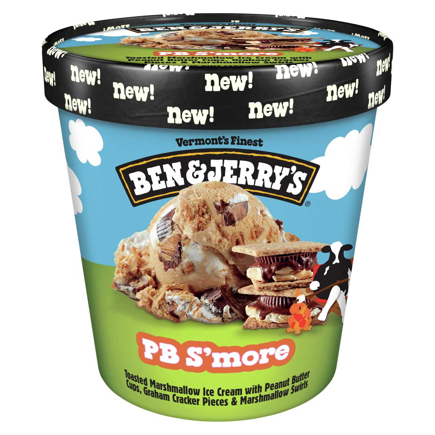 Ben & Jerry's Peanut Butter S'mores Ice Cream; image 1 of 5