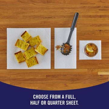 Sparkle Tear-A-Square Paper Towels, 6 Triple Rolls