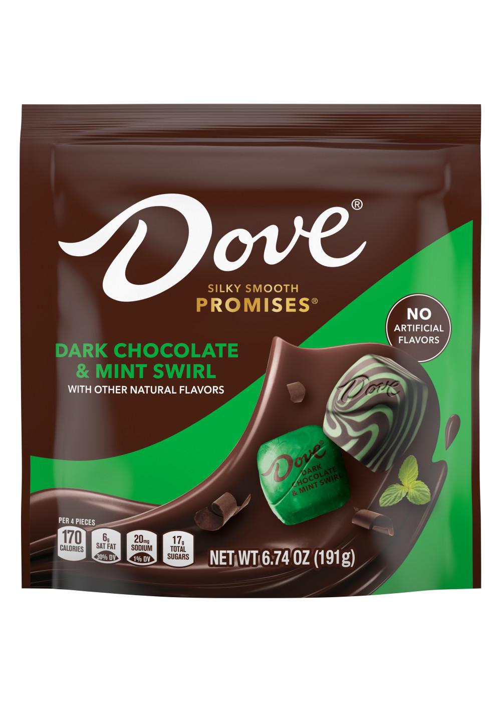 Dove Promises Dark Chocolate & Mint Swirl Candy; image 1 of 7