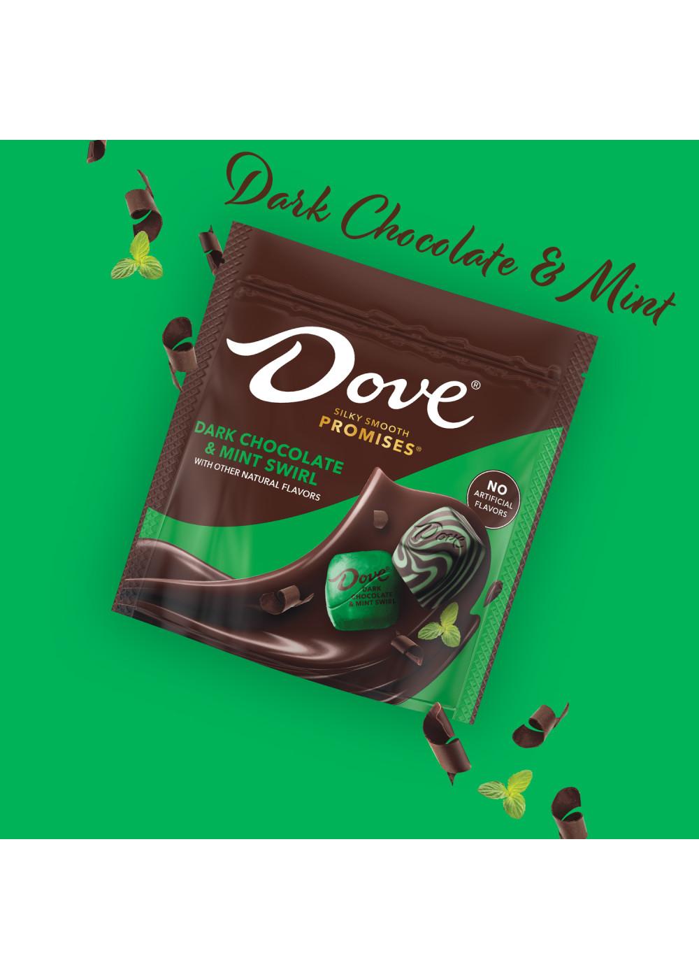 Dove Promises Dark Chocolate & Mint Swirl Candy; image 4 of 7