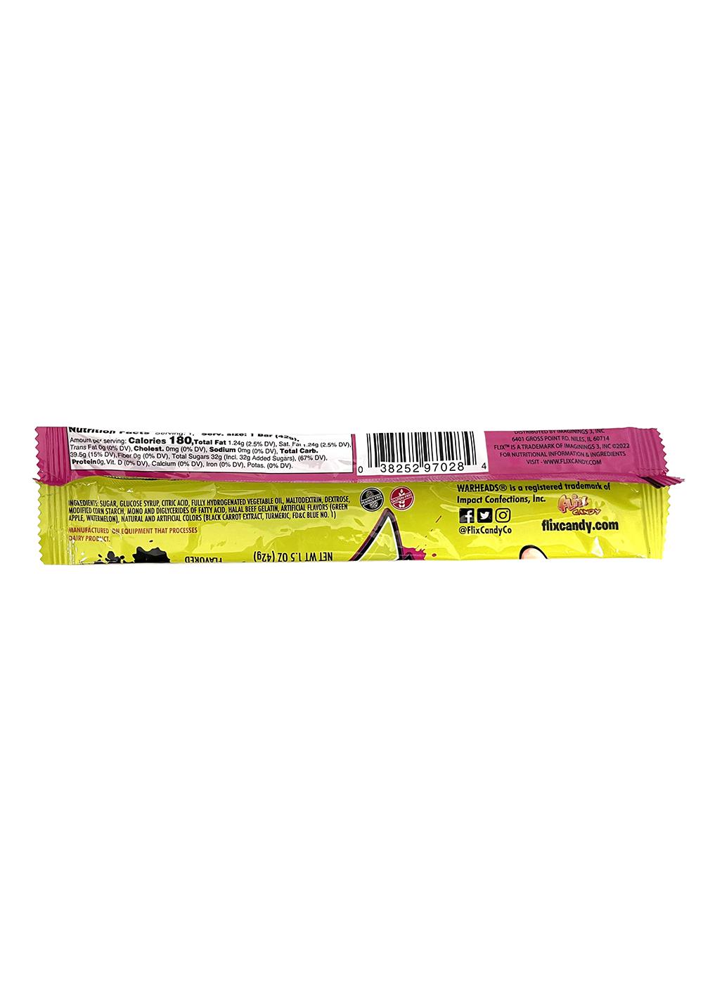 Warheads Sour Taffy Candy Bar - Assorted Flavors; image 3 of 4