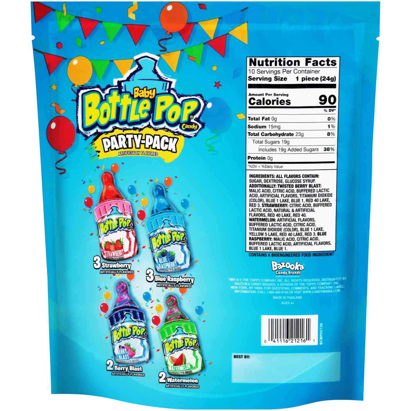 Baby Bottle Pop Candy Party Pack; image 2 of 2