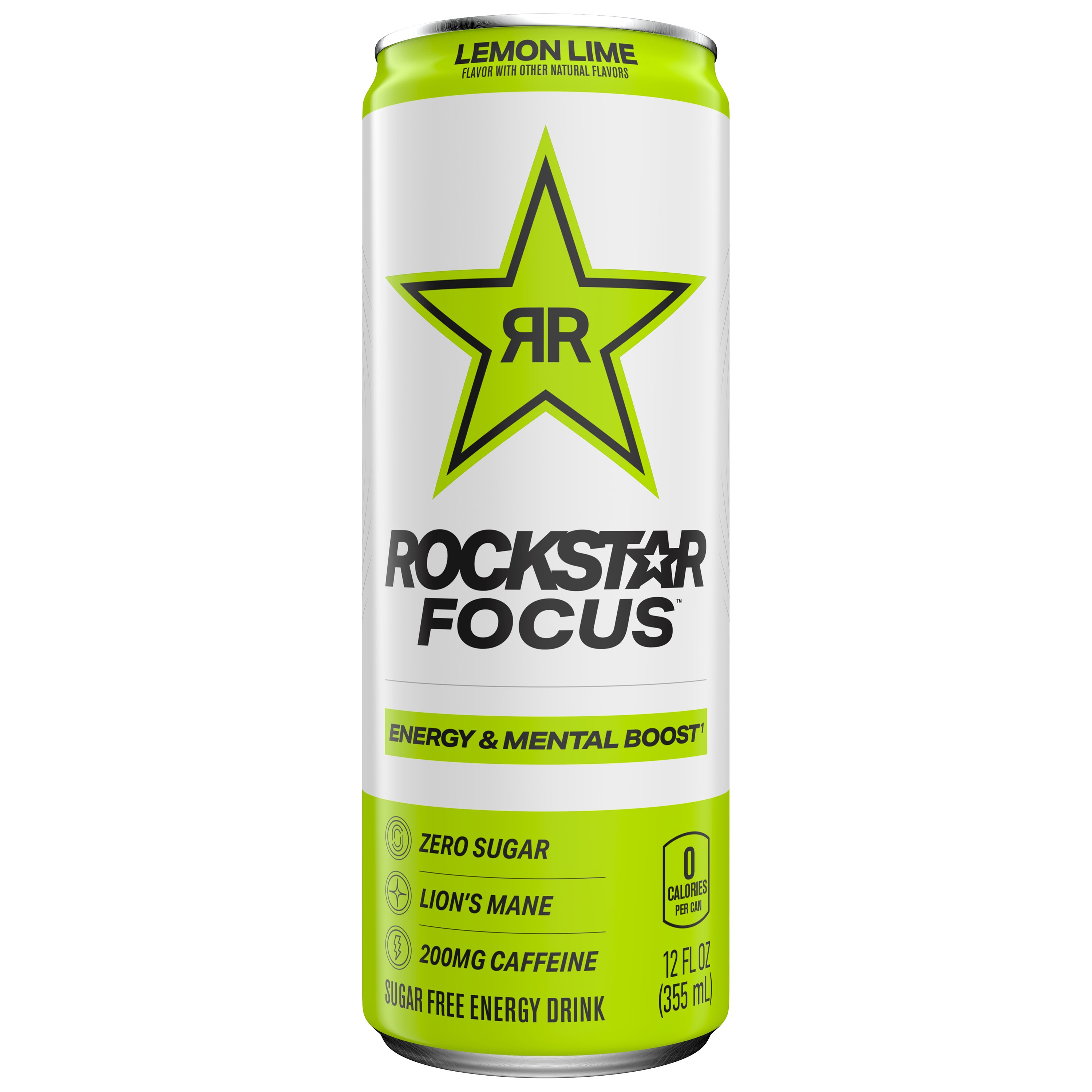 Rockstar Focus Zero Sugar Energy Drink - Lemon Lime - Shop Diet ...