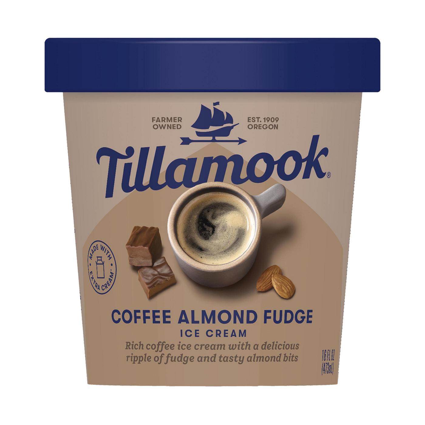 Tillamook Coffee Almond Fudge Ice Cream; image 1 of 5