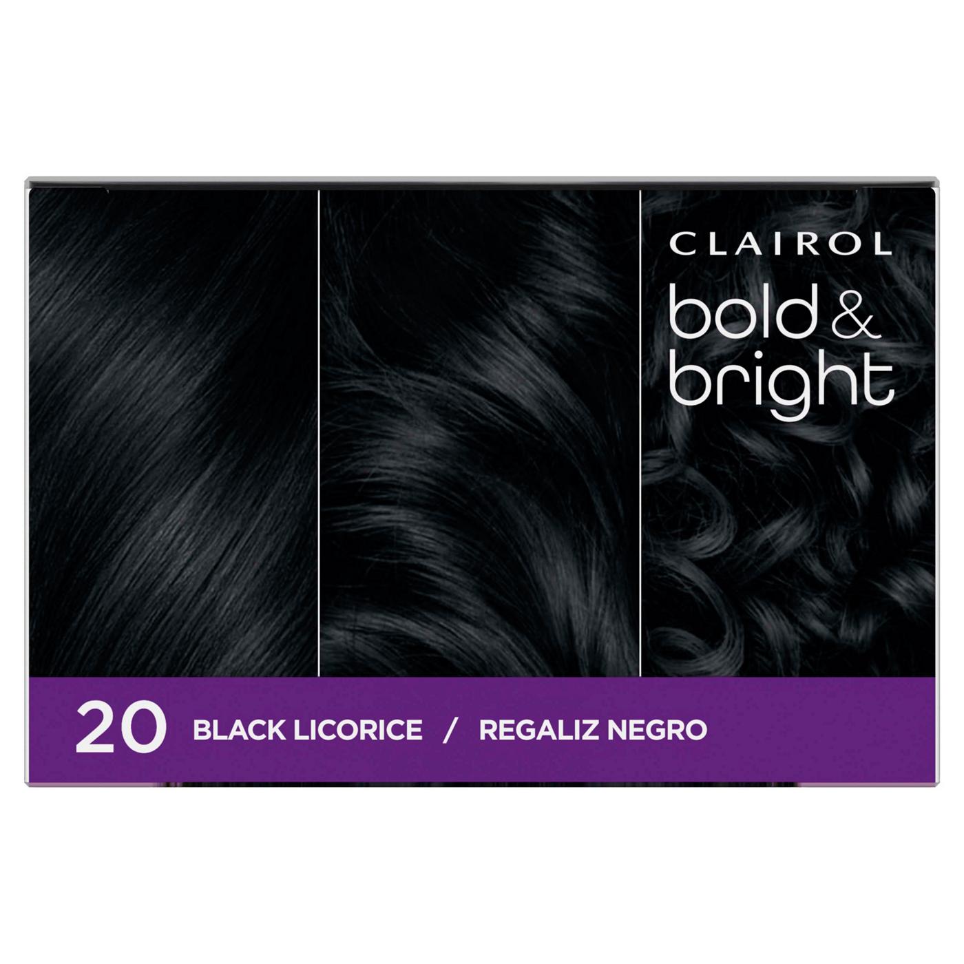 Clairol Bold & Bright Permanent Hair Color - 20 Black Licorice; image 6 of 11
