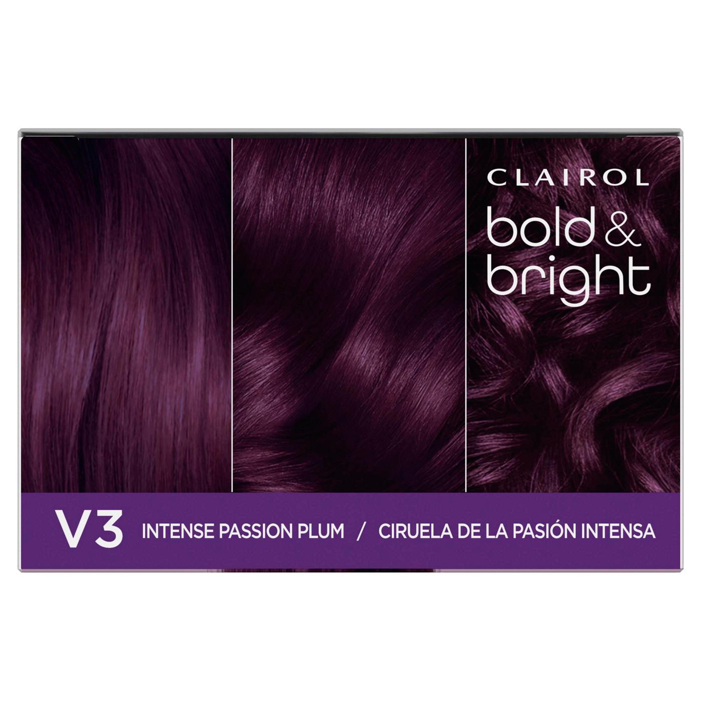 Clairol Bold & Bright Permanent Hair Color - V3 Intense Passion Plum; image 4 of 7