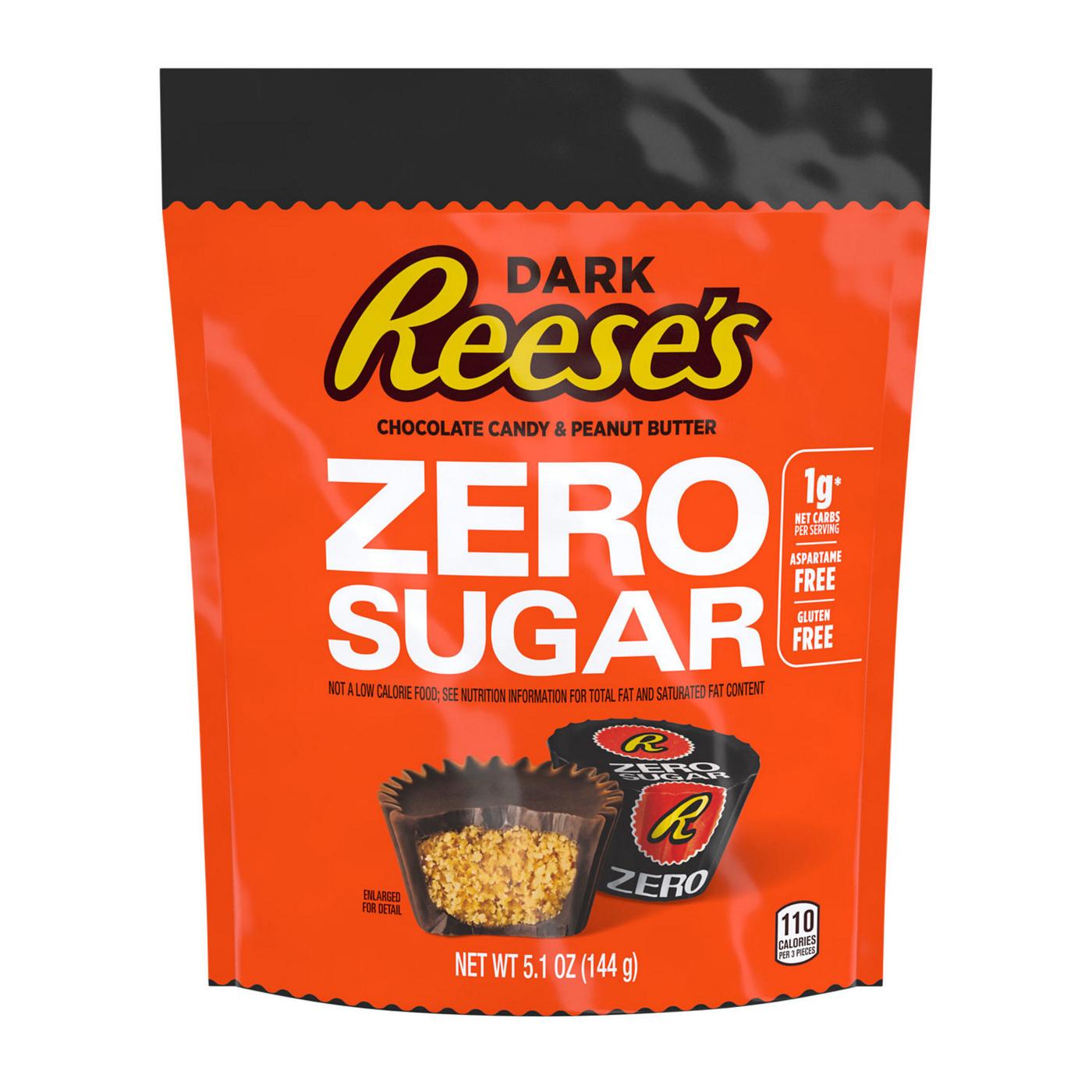 Reese's Zero Sugar Miniatures Dark Chocolate Peanut Butter Cups; image 1 of 2