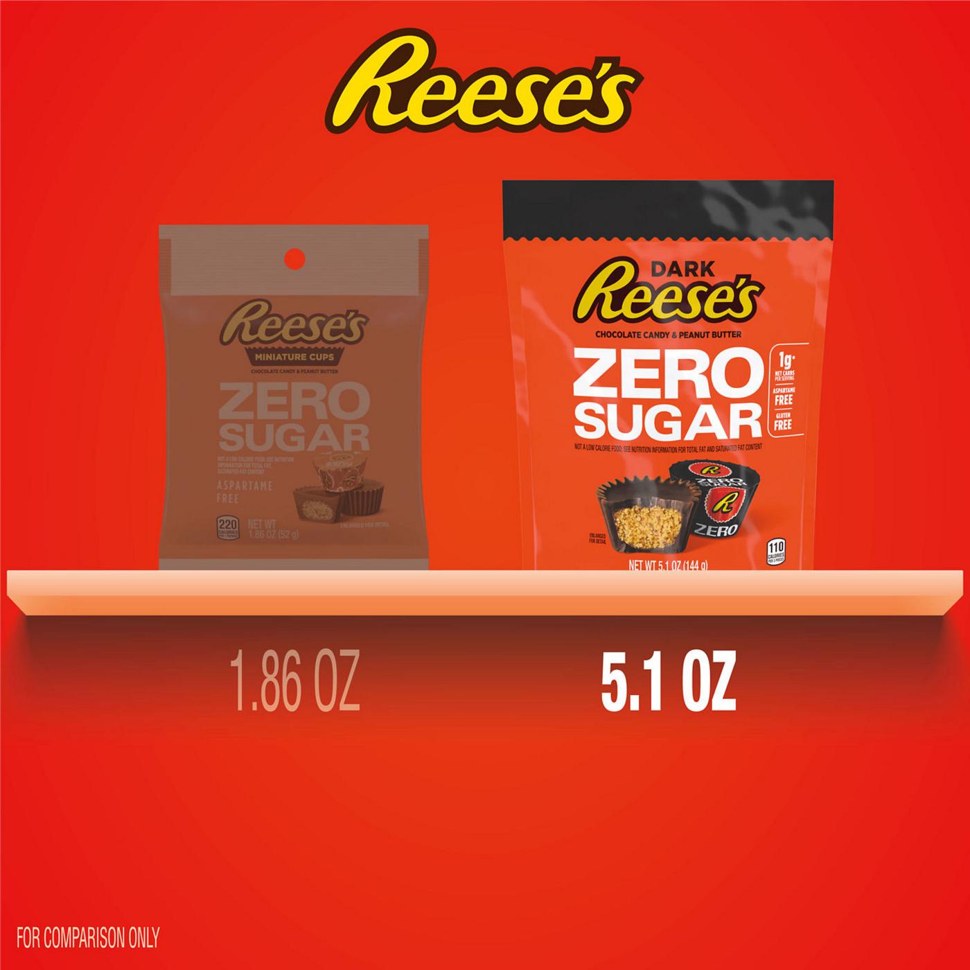 Reese's Zero Sugar Miniatures Dark Chocolate Peanut Butter Cups; image 2 of 2