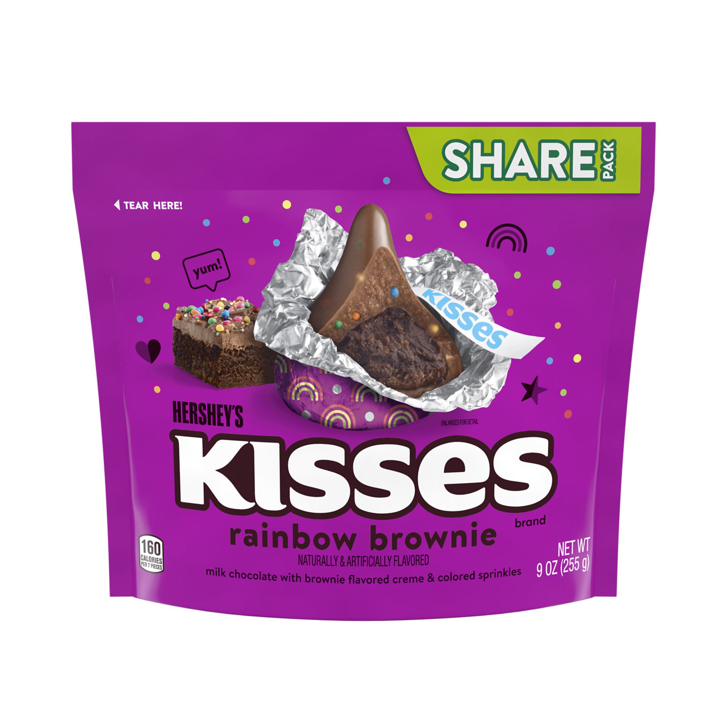 Hershey's Kisses Rainbow Brownie Candy Share Pack Shop Candy at HEB