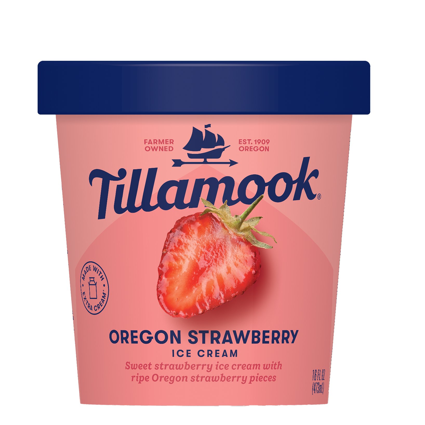 Tillamook Oregon Strawberry Ice Cream Shop Ice Cream at HEB