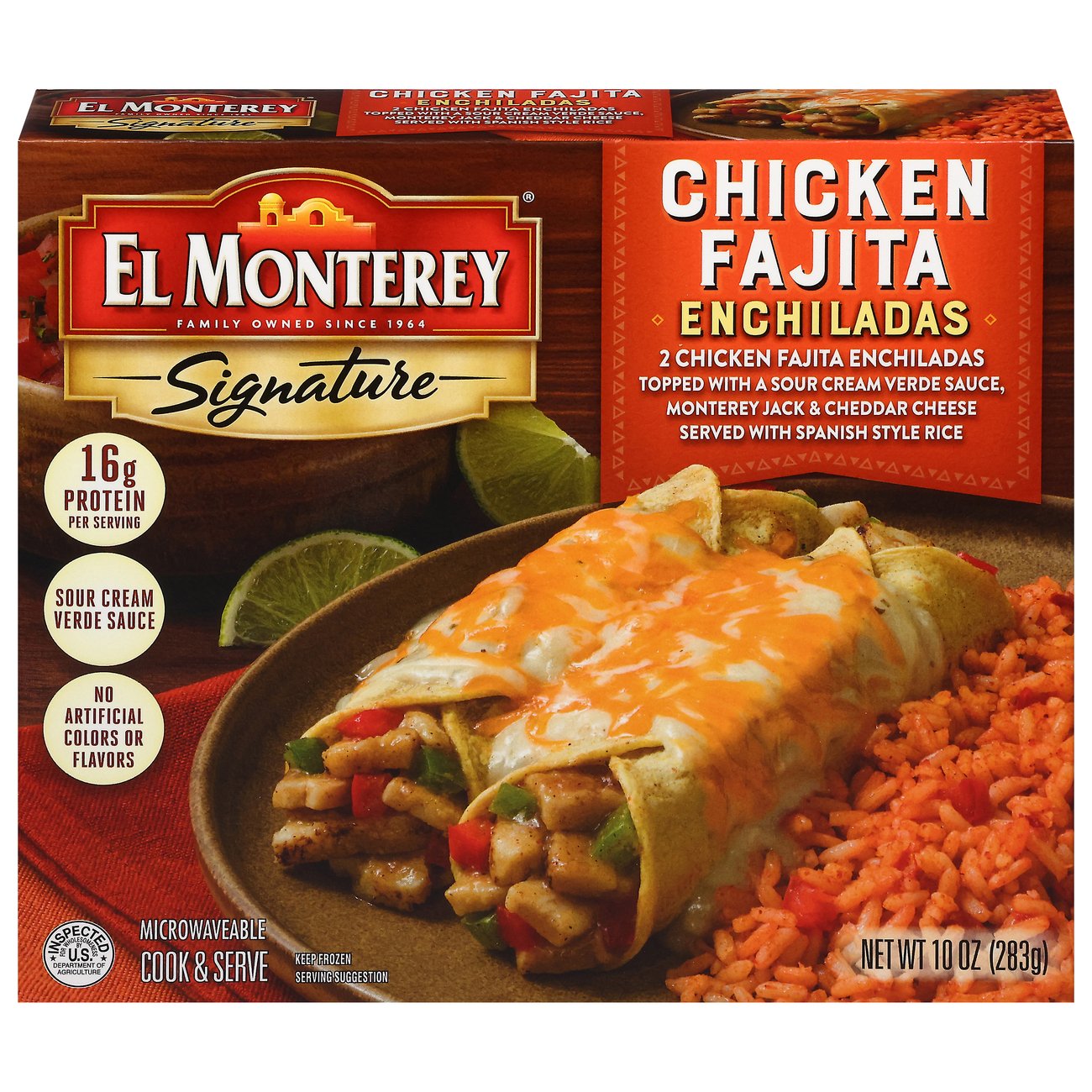 El Monterey Signature Chicken Fajita Enchilada Frozen Meal Shop