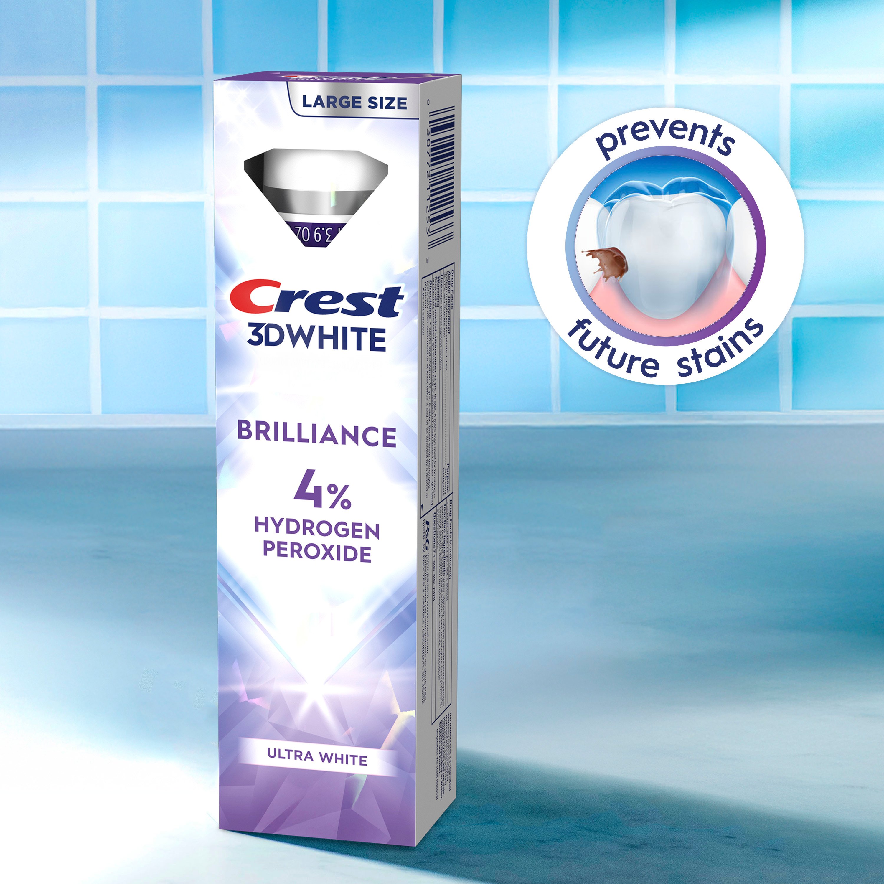 Crest 3D White Brilliance Toothpaste - Thumbnail 3