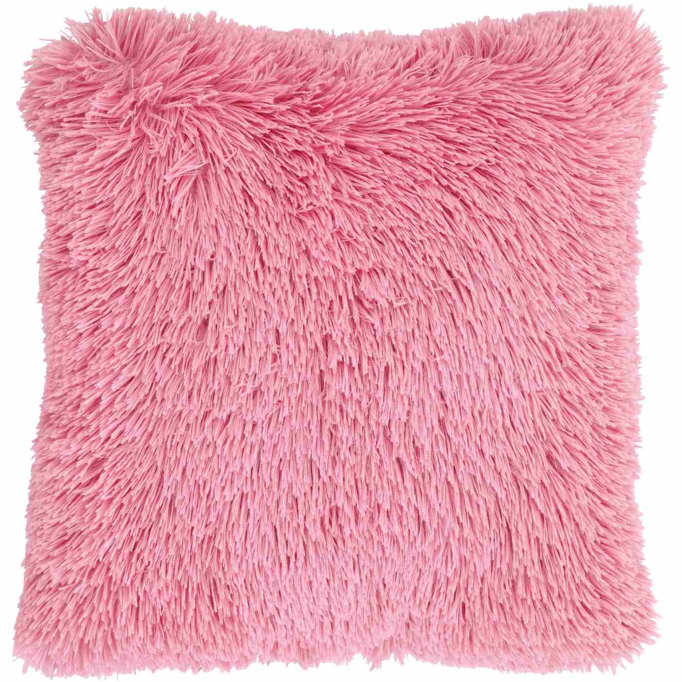 Destination Holiday Faux Fur Pillow - Pink; image 1 of 3