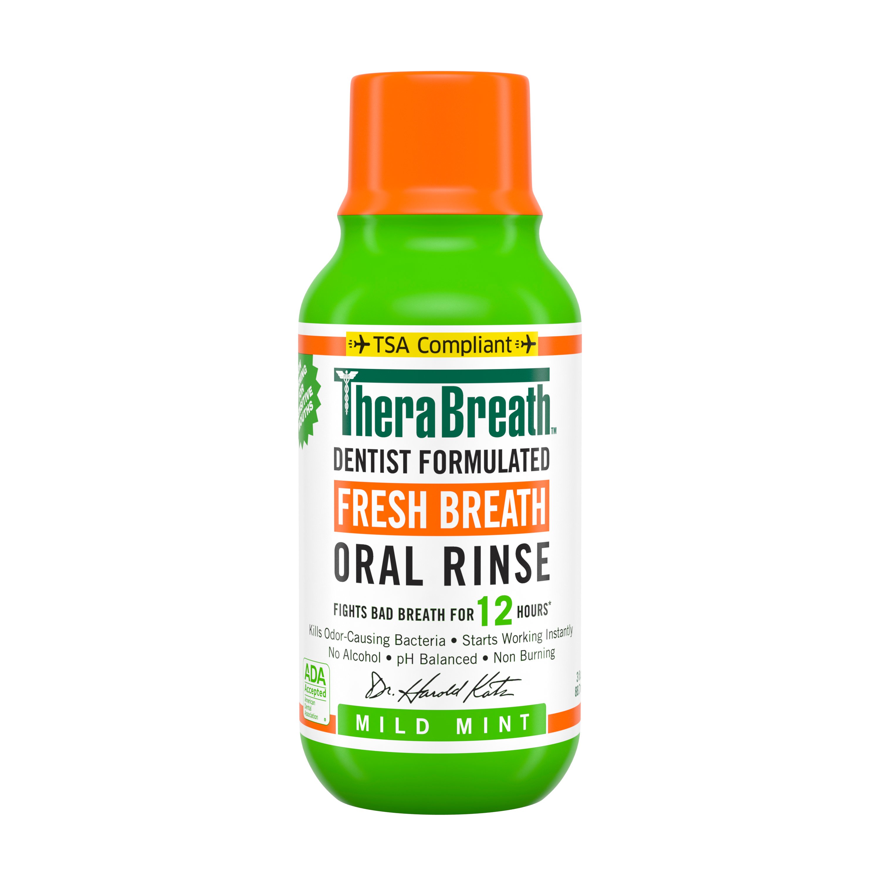 TheraBreath Travel Size Fresh Breath Oral Rinse - Mild Mint - Shop ...