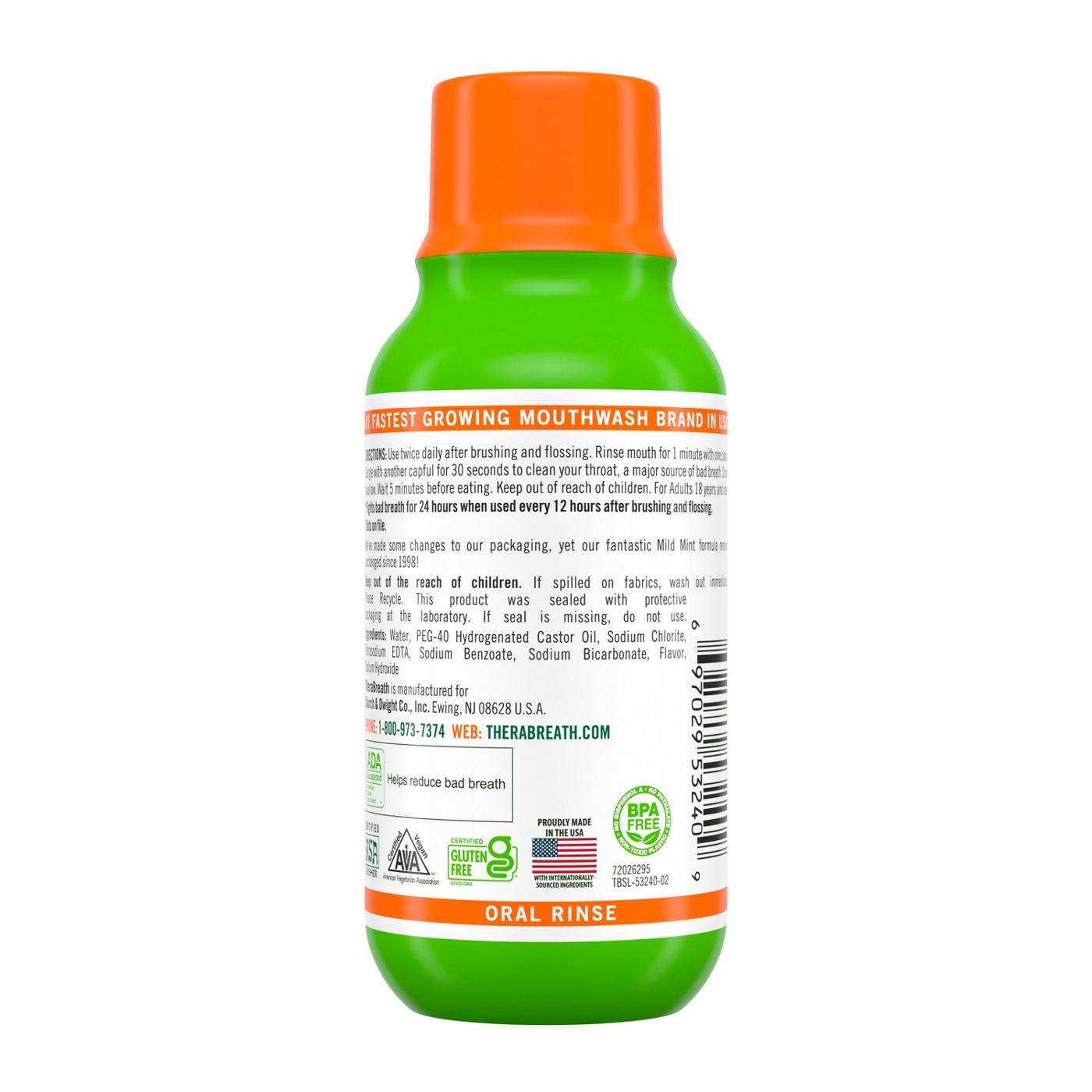 TheraBreath Travel Size Fresh Breath Oral Rinse - Mild Mint; image 2 of 2