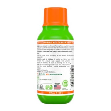 TheraBreath Travel Size Fresh Breath Oral Rinse - Mild Mint, 3 oz