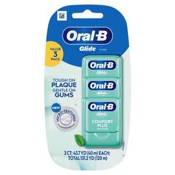 Oral-B Glide Pro-Health Comfort Plus Floss - Mint, 3 pk