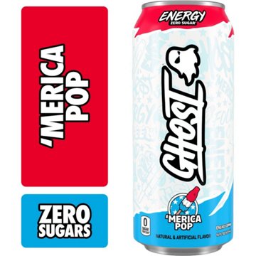 Ghost Zero Sugar Merica Pop Energy Drink