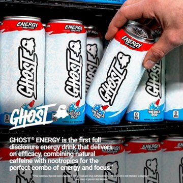 Ghost Zero Sugar Merica Pop Energy Drink