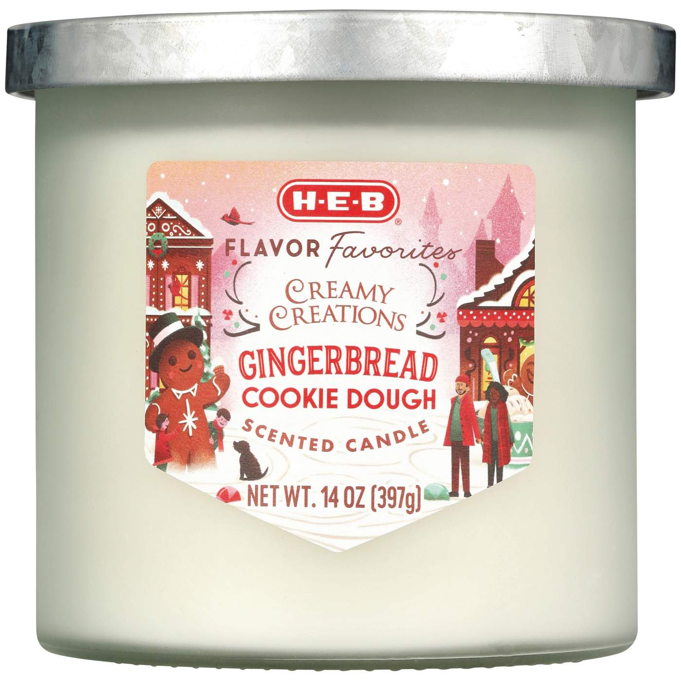 H-E-B Flavor Favorites Creamy Creations Gingerbread Cookie Dough Scented Candle; image 1 of 2