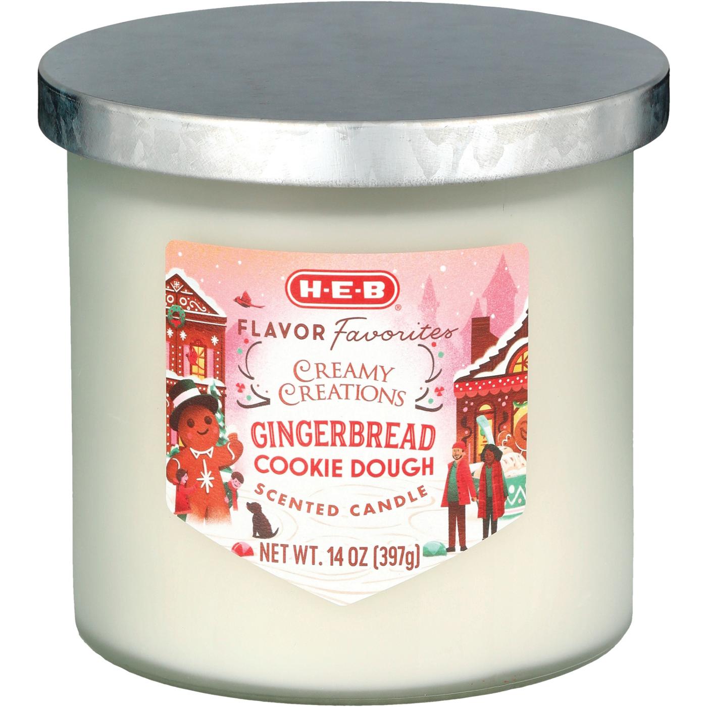 H-E-B Flavor Favorites Creamy Creations Gingerbread Cookie Dough Scented Candle; image 2 of 2