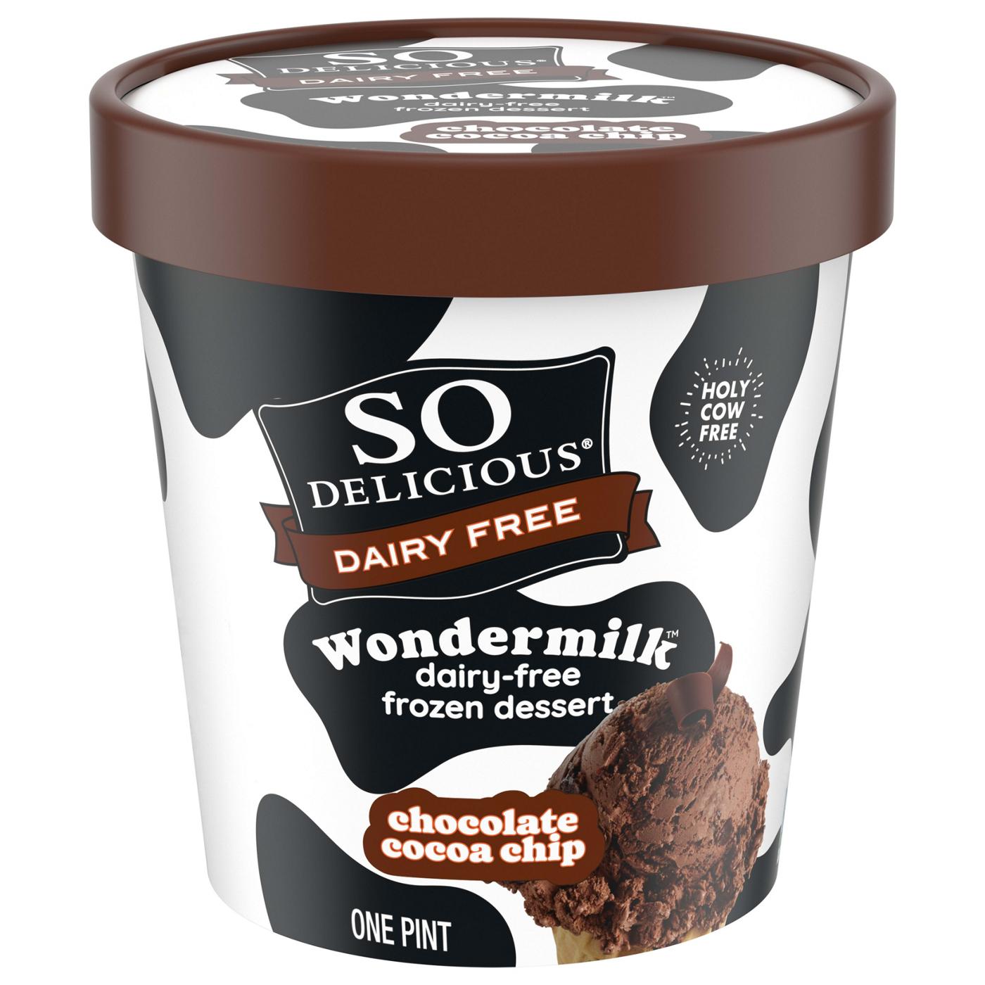 So Delicious Wondermilk Chocolate Cocoa Chip Frozen Vegan Dessert; image 1 of 4