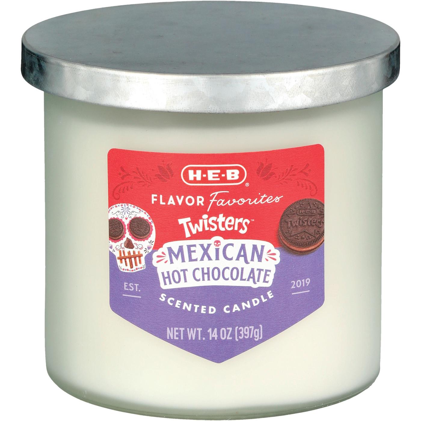 H-E-B Flavor Favorites Twisters Mexican Hot Chocolate Scented Candle; image 2 of 2