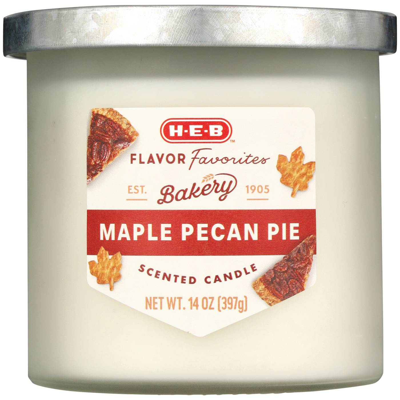 H-E-B Flavor Favorites Maple Pecan Pie Scented Candle; image 1 of 2