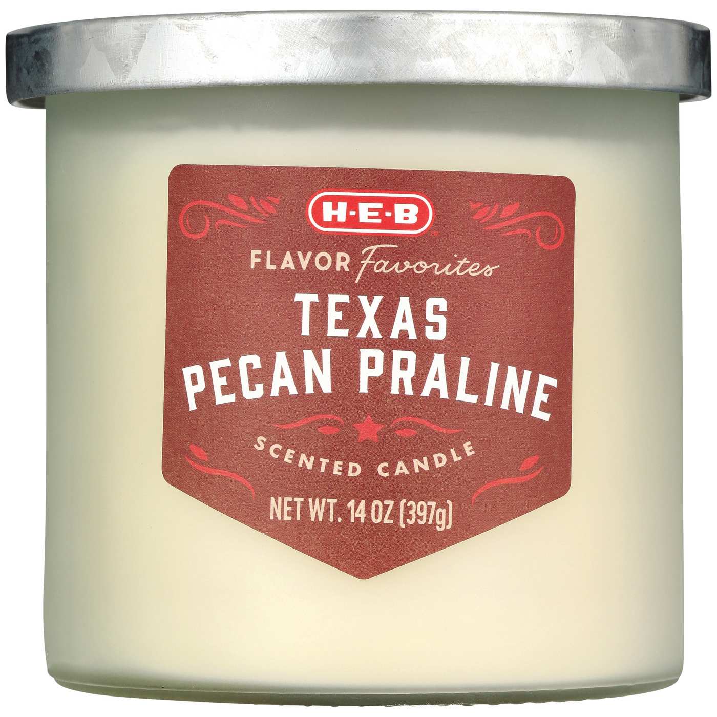 H-E-B Flavor Favorites Texas Pecan Pralines Scented Candle; image 1 of 2