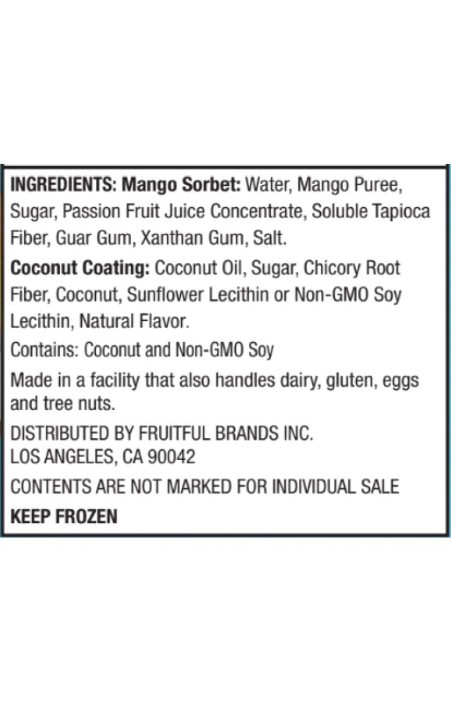 SorBabes Frozen Sorbet Bars - Mango Coconut Crunch; image 4 of 4